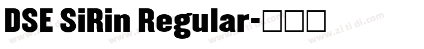 DSE SiRin Regular字体转换